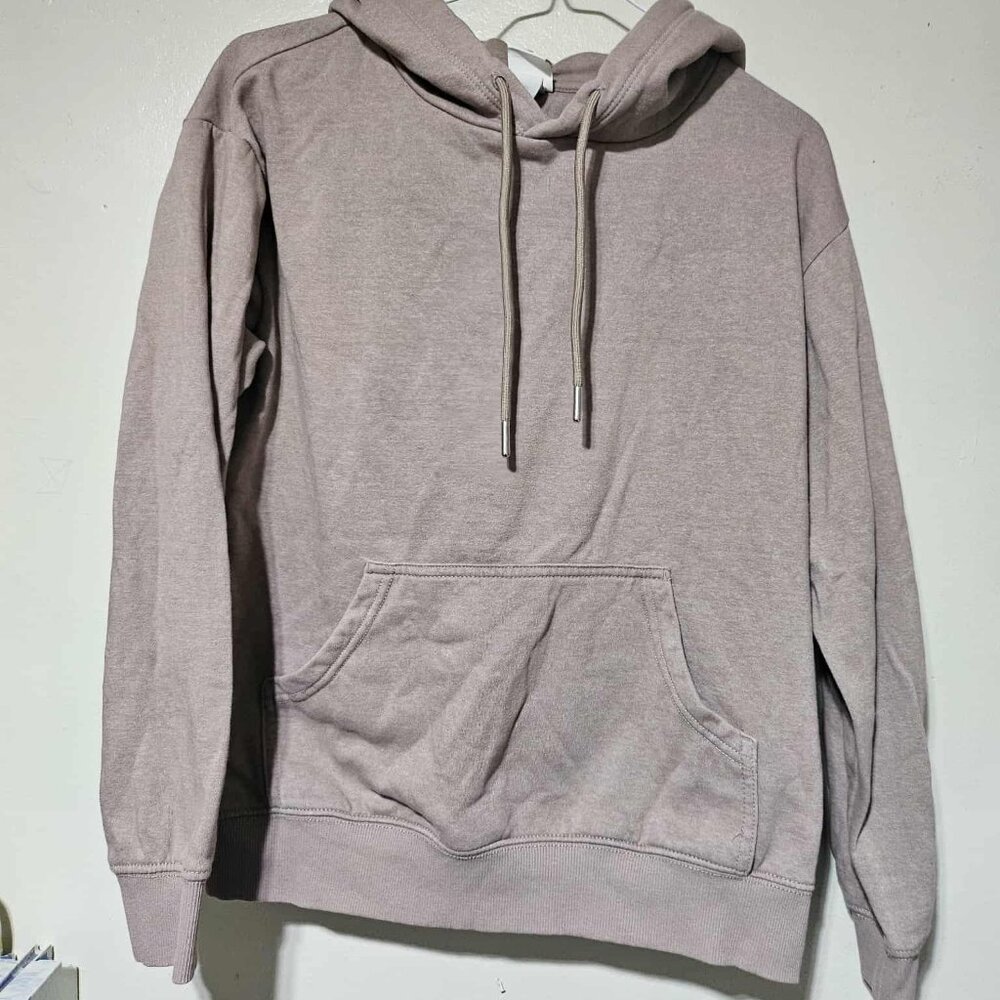 H&M Women’s Pullover Hoodie – XS – Mauve / Taupe